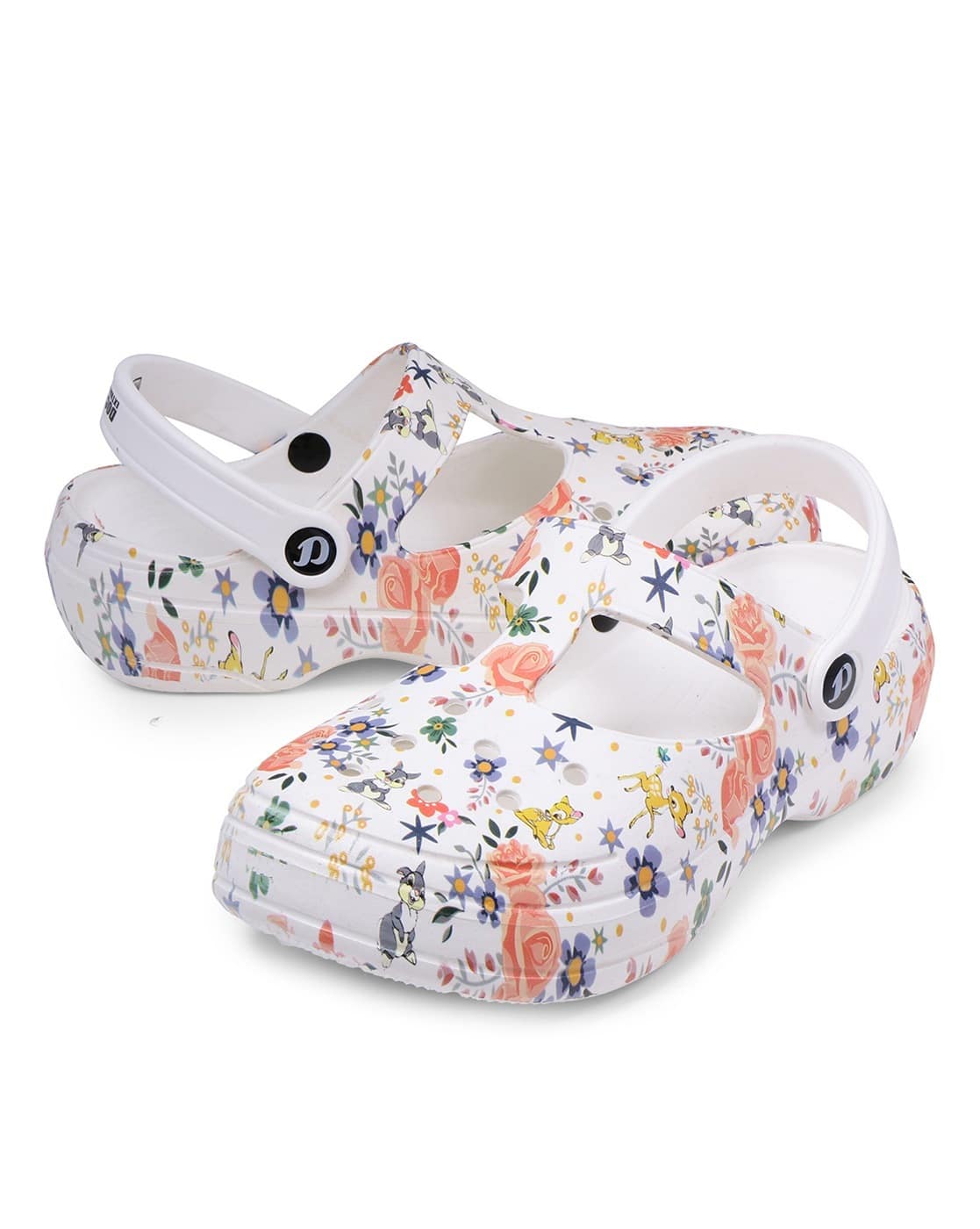Shoes Clogs Crocs Karin Graphic Clog Buy White Flat Sandals For - Main Image