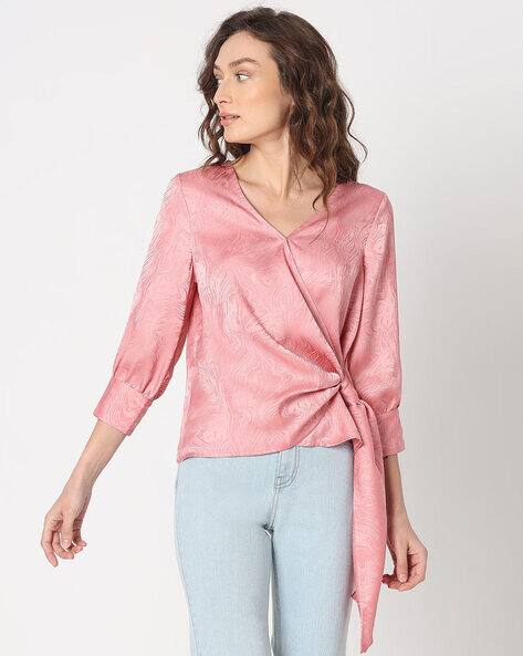 Vero Moda V-Neck Top with Waist Tie-Up