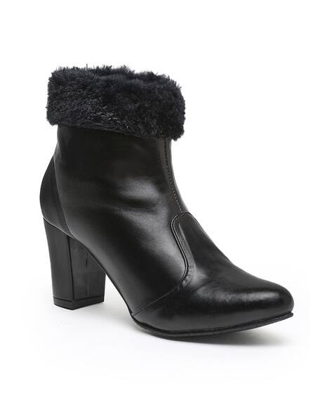 Heeled Mid-Calf Boots - Main Image