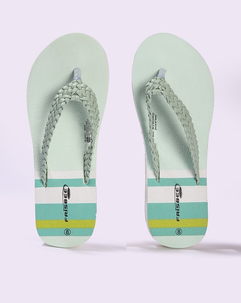 Women Braided Thong-Strap Flip-Flops