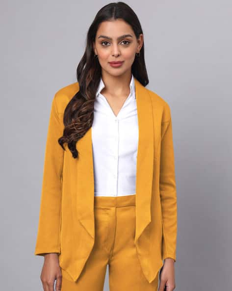 Women Blazer with Shawl Lapel