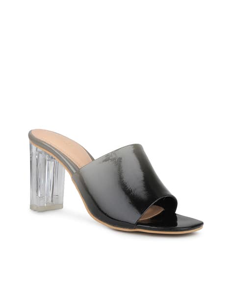 INC 5 Women Slip-On Chunky-Heeled Sandals