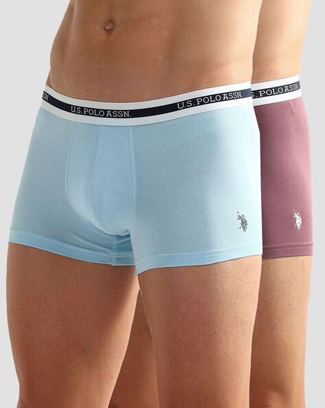 Men Pack of 2 Trunks with Elasticated Waistband