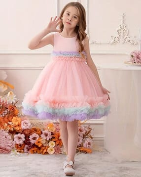Round-Neck A-Line Dress-image-45