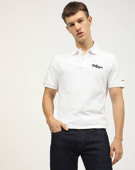 TOMMY HILFIGER Chainstitch Regular Fit Polo T-Shirt
