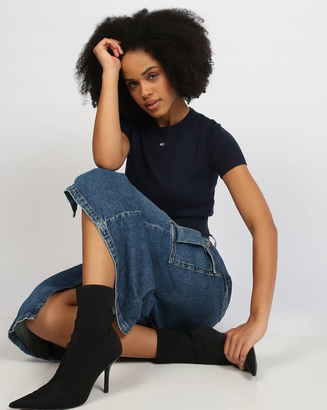 Women Regular Fit Crop Pullover