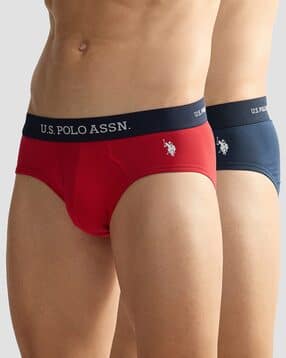 u.s. polo assn. Men Pack of 2 Briefs with Brand Wasitband-picture-22
