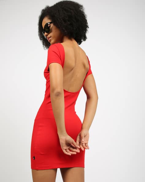 tommy hilfiger bodycon dress Ribbed Sleeveless Slim Mini Bodycon Dress | Black
