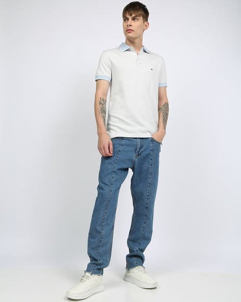 tommy hilfiger tipped slim fit polo