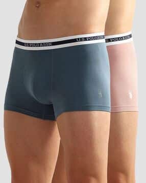 u.s. polo assn. Elastic Waistband Ribbed Solid OET09 Trunks - Pack Of 2-picture-17