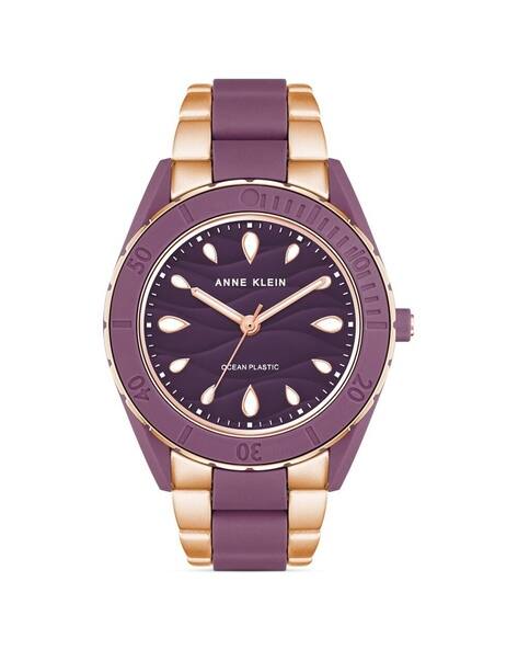 ANNE KLEIN Women Quartz Analogue Dial Plastic Strap Watch- NEAK3910PRRG