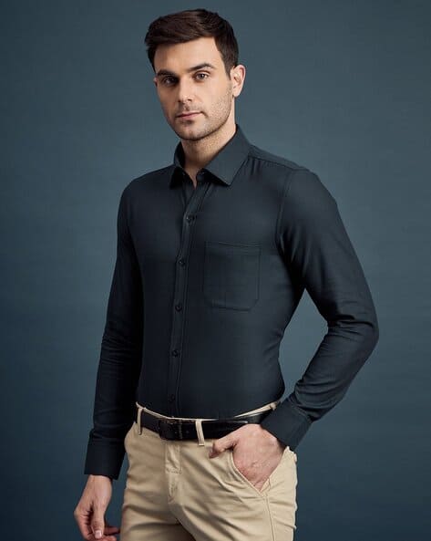 Buy Black Shirts for Men by LOUIS STITCH Online