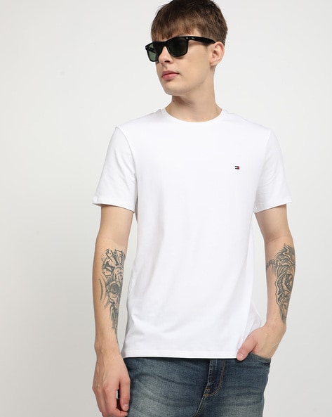 Men Slim Fit Crew-Neck T-Shirt