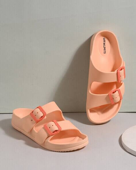 OFF LIMITS Women Slip-On Slides with Buckle-Accent