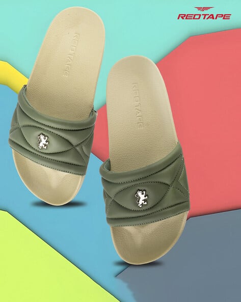 Buy Olive Green Flip Flop Slippers for Women by RED TAPE Online