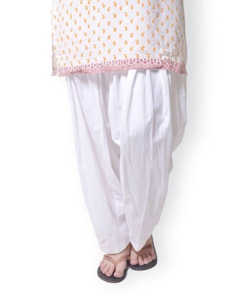 Bitterlime Patiala Pants with Drawstring Waist