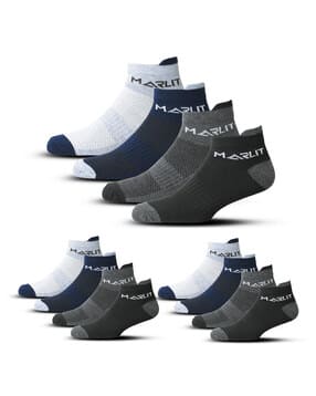 marlit Pack of 12 Men Ankle-Length Socks-picture-52