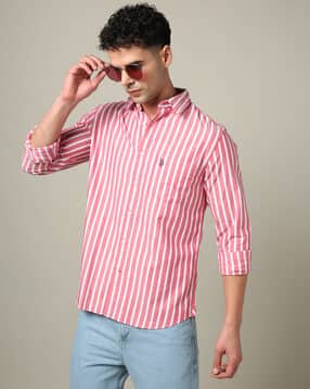 Men Striped Tailored Fit Shirt