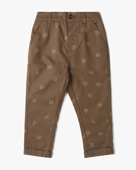 Boys Printed Relaxed Fit Pants