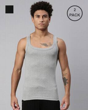 levis Pack of 2 Ribbed Round-Neck Vests-picture-50