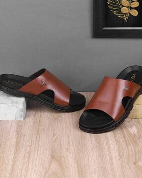 metro Men Slip-on Sandals with Leather Upper-picture-20