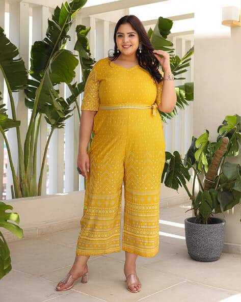 Buy Mustard Jumpsuit Playsuits for Women by JUNIPER Online