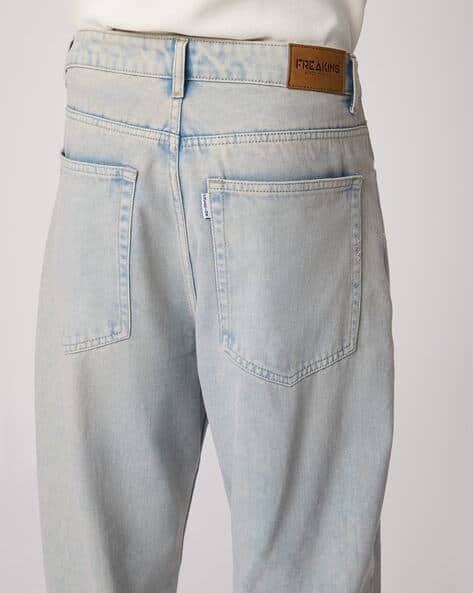Hollister Light Wash Jeans For Men With Air Forces Buy Blue Jeans For Men  By Freakins Online