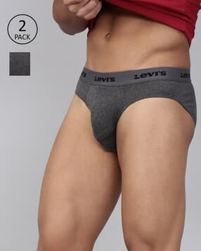 levis Pack of 2 Heathered Briefs with Logo Waistband-picture-25