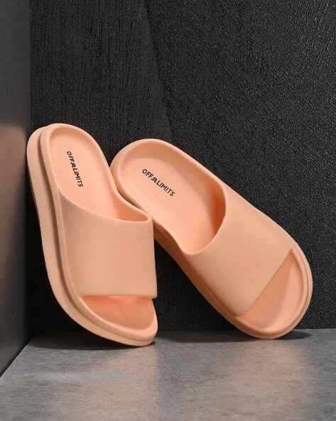 Women Open-Toe Slip-On Slides