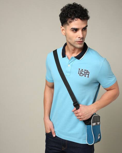U.S. Polo Assn. Men Logo Embroidered Slim Fit Polo T-Shirt