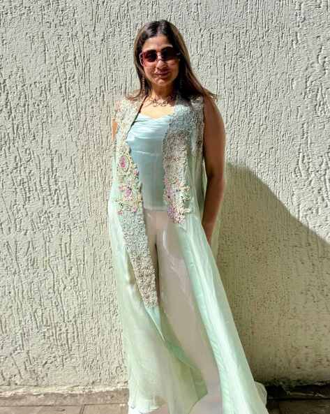 Buy Green Shirts, Tops Tunic for Women by Raishaa Online