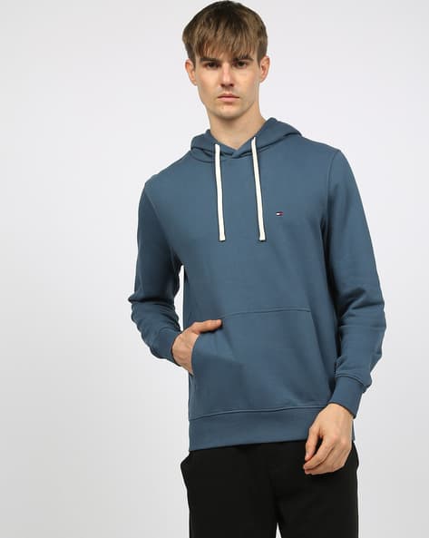 Buy Patrol Blue Sweatshirt Hoodies for Men by TOMMY HILFIGER