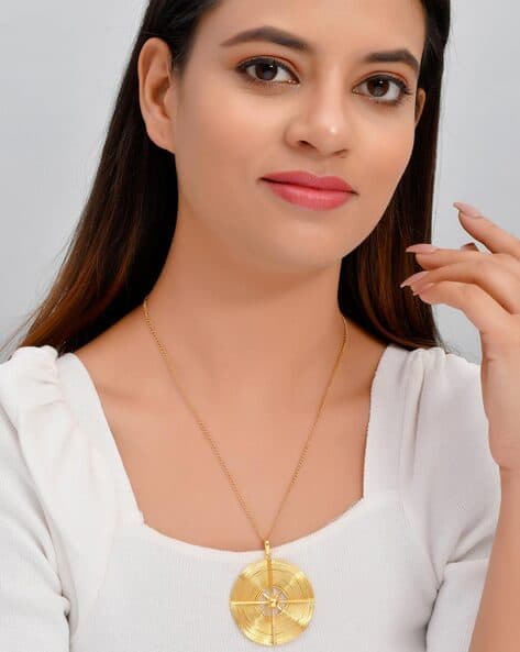 Gold-Plated Short Necklace