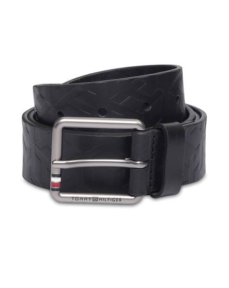 TOMMY HILFIGER Patterned Wide Belt with Tang-Buckle Closure