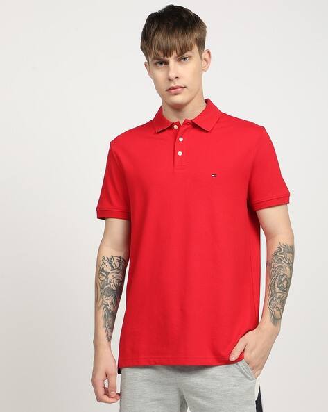 Polo Tommy Hilfiger T Shirt Men Regular Fit Cotton Polo T-Shirt