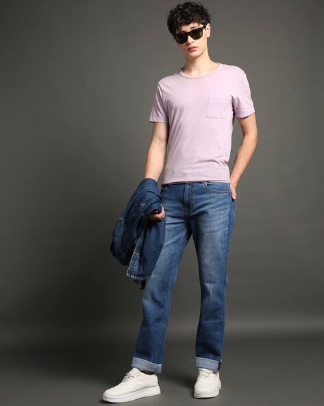 Lee Cooper Men Mid-Wash Slim Fit Jeans