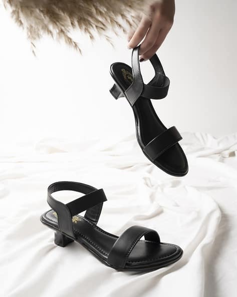 Women Open-Toe Slingback Block-Heeled Sandals