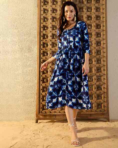 Buy Blue Dresses for Women by Mabish By Sonal Jain Online Ajio