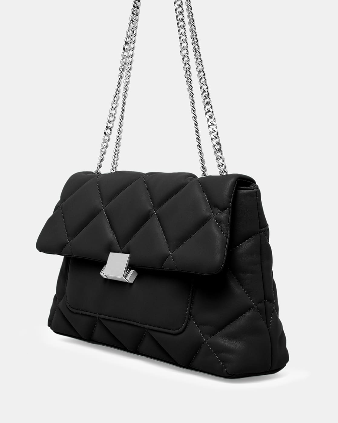 Quilted Sling Bag with Chain Strap