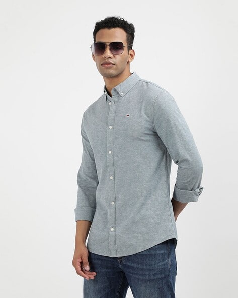 Men Oxford Slim Fit Shirt