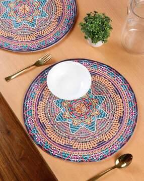 soknack Pack of 2 Geometric Print Table Placemats-picture-35
