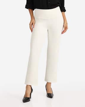 blissclub Women Straight Fit Flat-Front Pants-picture-38