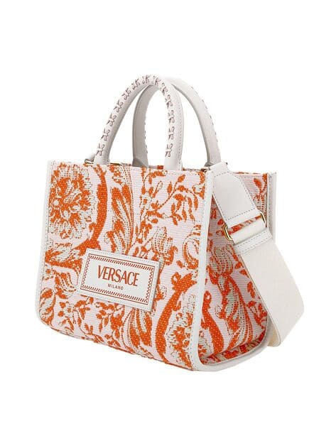 Barocco Athena Raffia Small Tote Bag
