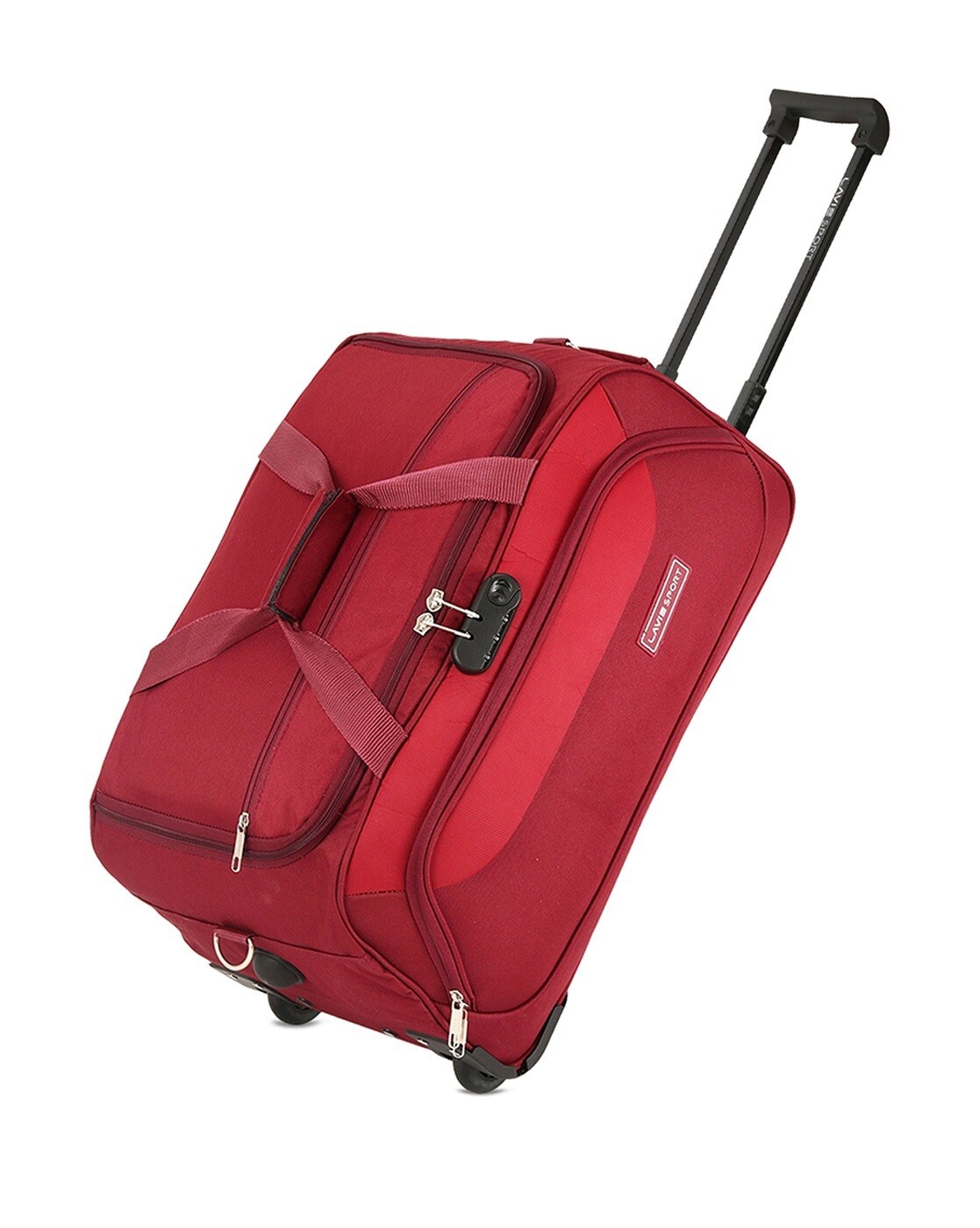 Buy Maroon Luggage Trolley Bags for Men by Lavie Sport Online Ajio