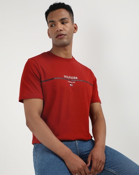 Buy Red Tshirts for Men by TOMMY HILFIGER Online Ajio