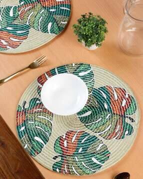 soknack Leaf Print Table Placemat-picture-31