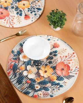 soknack Pack Of 2 Floral Print Table Placemats-picture-15