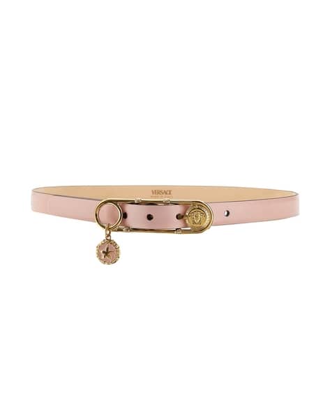 Pink Versace Belt Buy VERSACE Safety Pin Leather Belt Pink Color