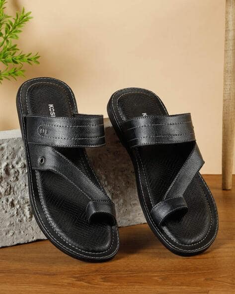 Men Toe-Ring Slip-On Flip-Flops