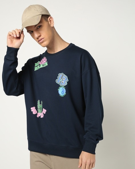 Crew Neck Oversized Fashion Sweatshirt